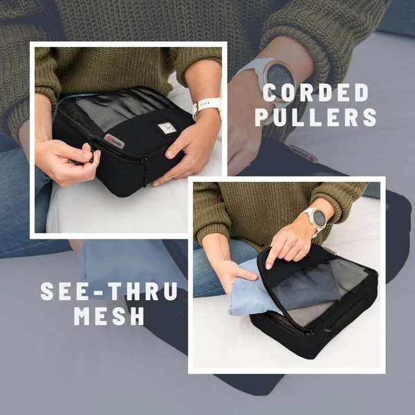 Zoomlite Packing Cubes Set, 10 PC Travel Organisers for All Luggage