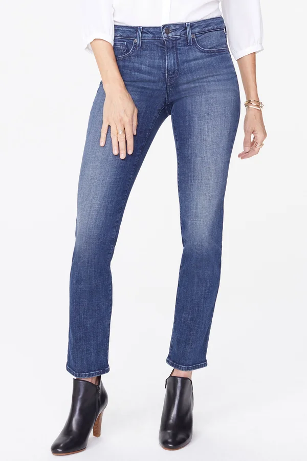 Nydj Womens Sheri Slim Fit Jeans, Blue, 18, Women's