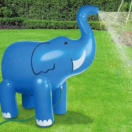 Megawheels Elephant Inflatable Sprinkler Doll PVC Parent-child Interactive Water Spray Toy for Outdoor Use