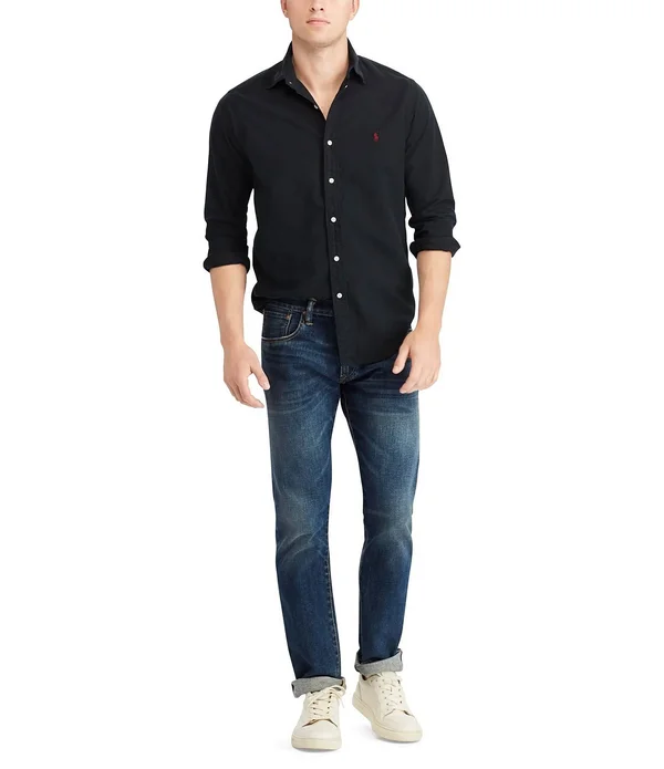 Polo Ralph Lauren Men's Classic Fit Garment-Dyed Oxford Shirt - French Turquoise