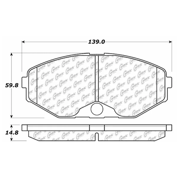 Centric 105.04860 Disc Brake Pad