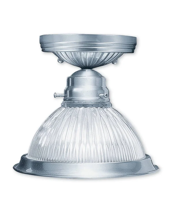 Livex Lighting Home Basics 1-Light Polished Brass Flush Mount 6006-02