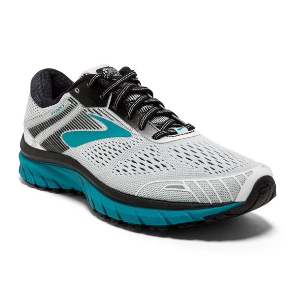 Brooks Adrenaline GTS 18 Women's Running Shoes White/Black/Teal : 5 B