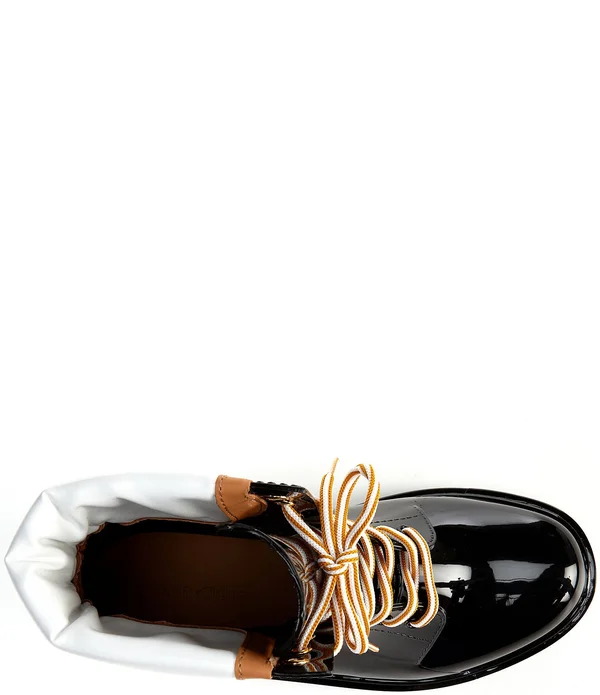 See by Chloé Women's Florrie Lace-Up Rain Boots - Black - Size 8