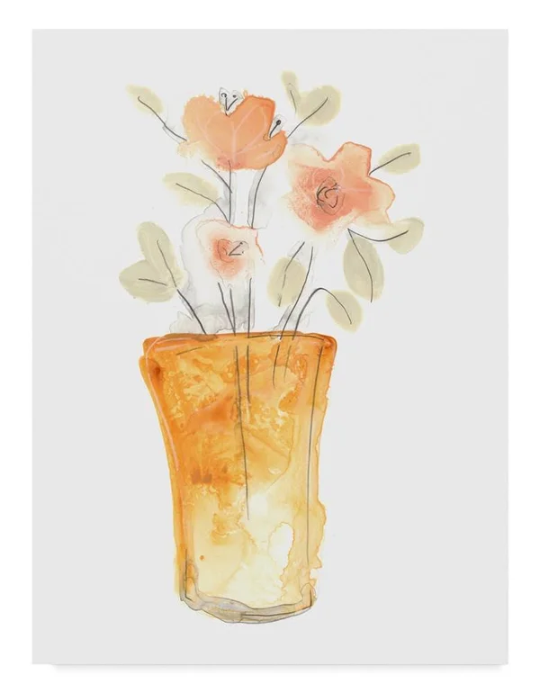 Trademark Art June Erica Vess 'Blossom Pop Study I' Canvas Wall Art