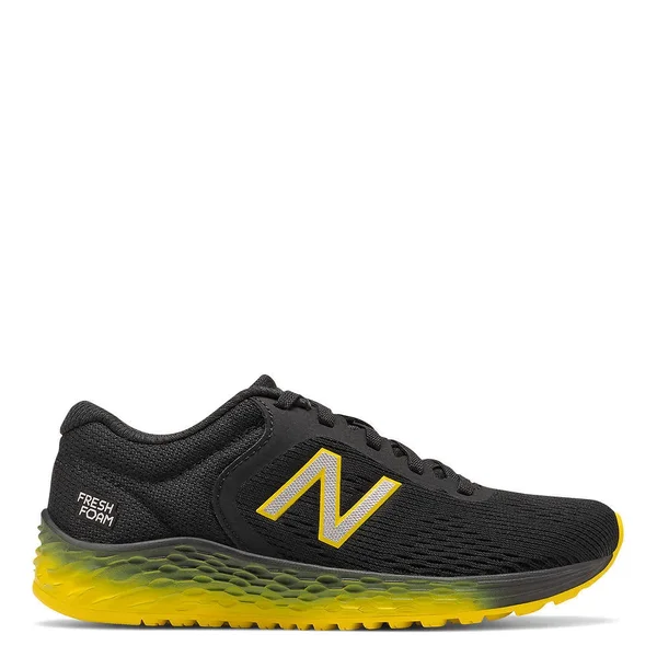 New Balance Arishi V2 Kids Grade School Running Shoes - Black/Yellow (Size 13 wide)