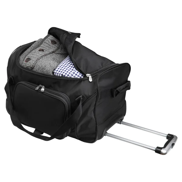 Denco Milwaukee Bucks 22-inch Wheeled Duffel Bag, Black