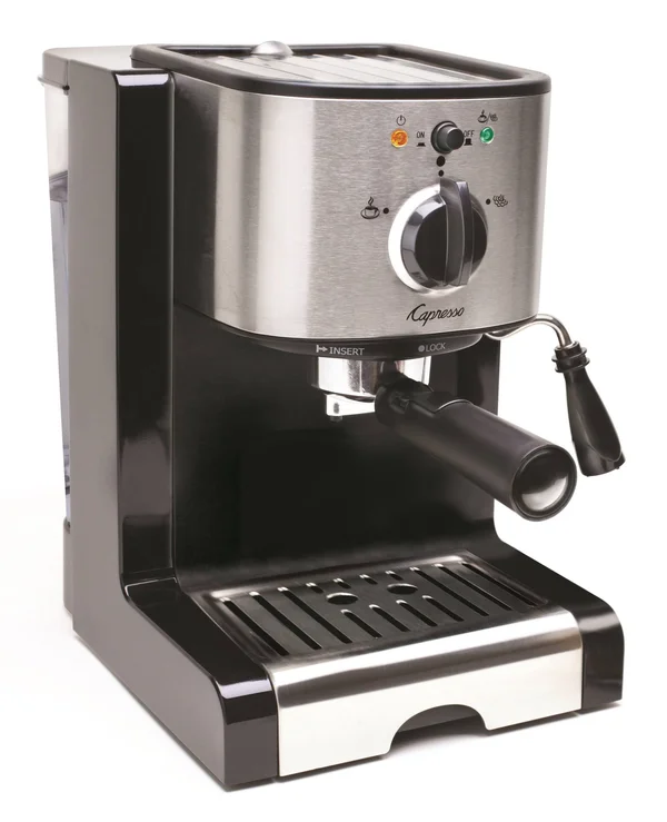 Capresso EC100 Espresso and Cappuccino Machine - Black/Silver
