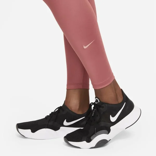 Nike One Women's Faux-Leather Mid-Rise 7/8 Leggings