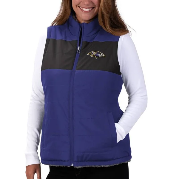 NFL Women's Reversible Vest, Size XXX-Large, Ravens