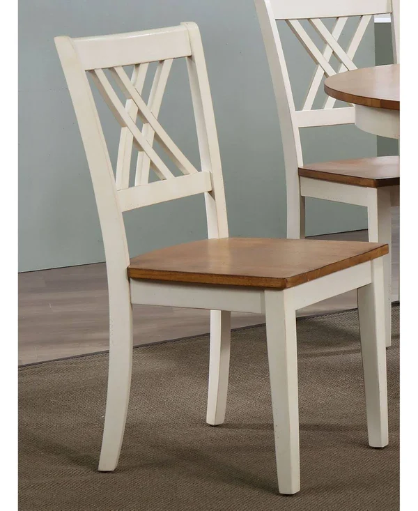 Iconic Furniture Company Double X-Back Dining Chairs - Set of 2 - Caramel