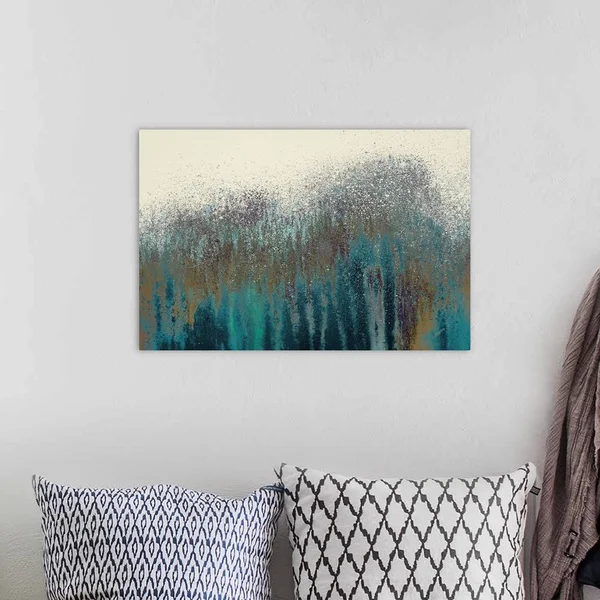 Teal Woods - Canvas Wall Art, 24x16, Great Big Canvas