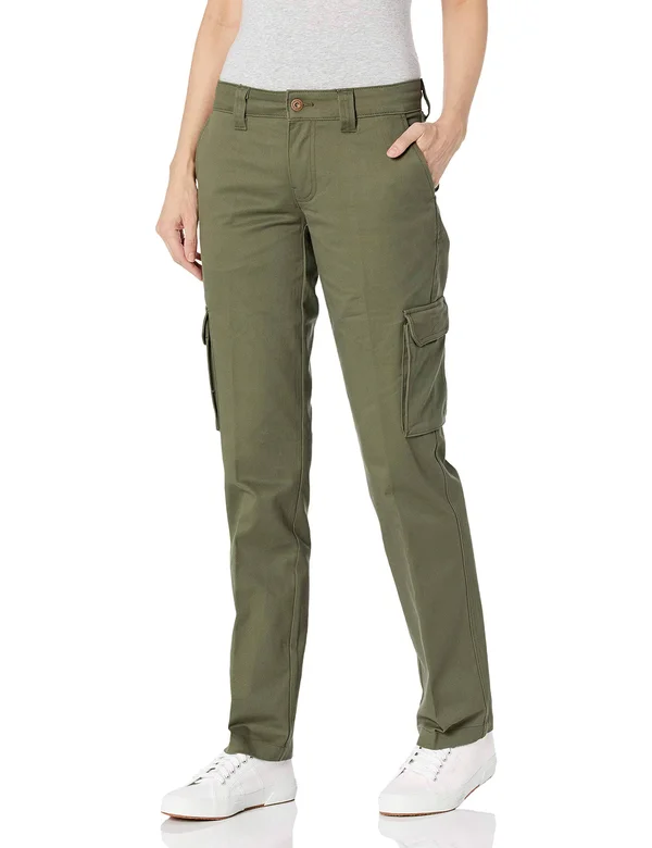 Dickies Women's Stretch Cargo Pants - Grape Leaf