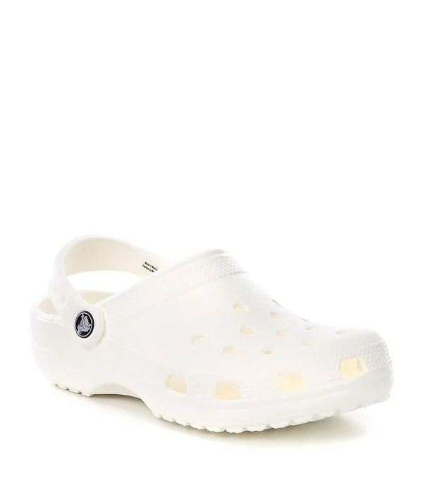 Crocs Unisex Classic Clogs - White, M 7/W 9