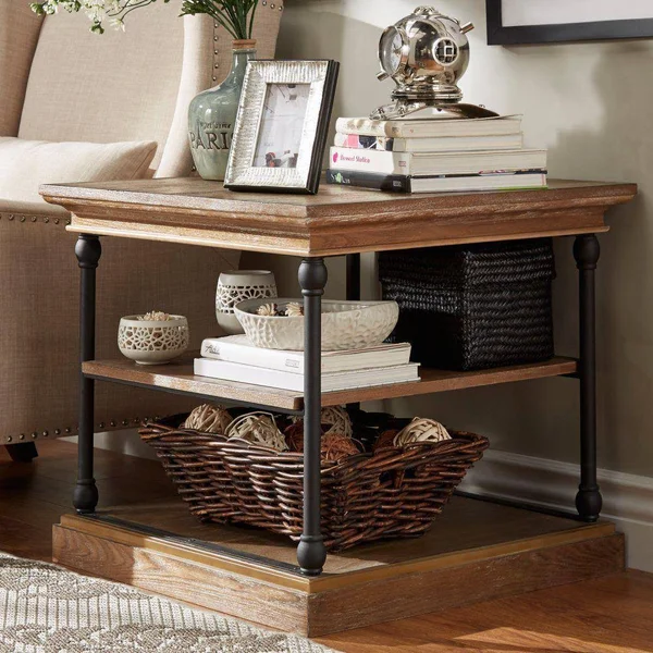 Weston Home 2 Shelf Side Table