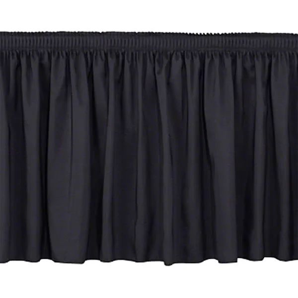National Public Seating SS32-96-06 32 x 96 in. Stage Shirred Pleat Skirting Green