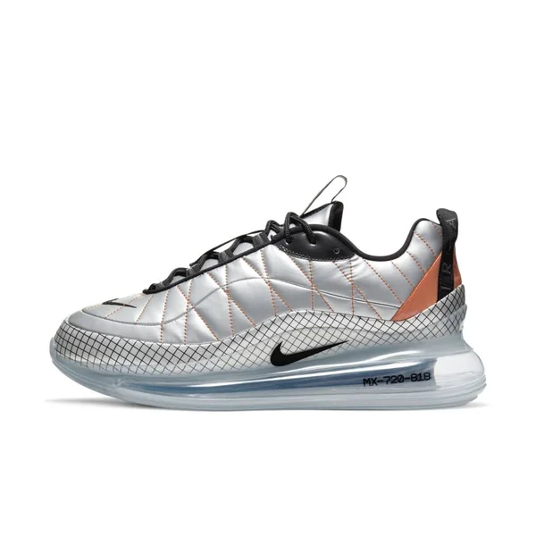 Nike MX-720-818 Metallic Silver Men's Shoes, Black, Size: 7.5