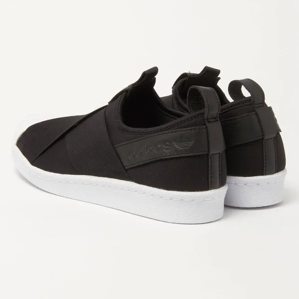 Adidas Originals Black Superstar Slip on Sneakers