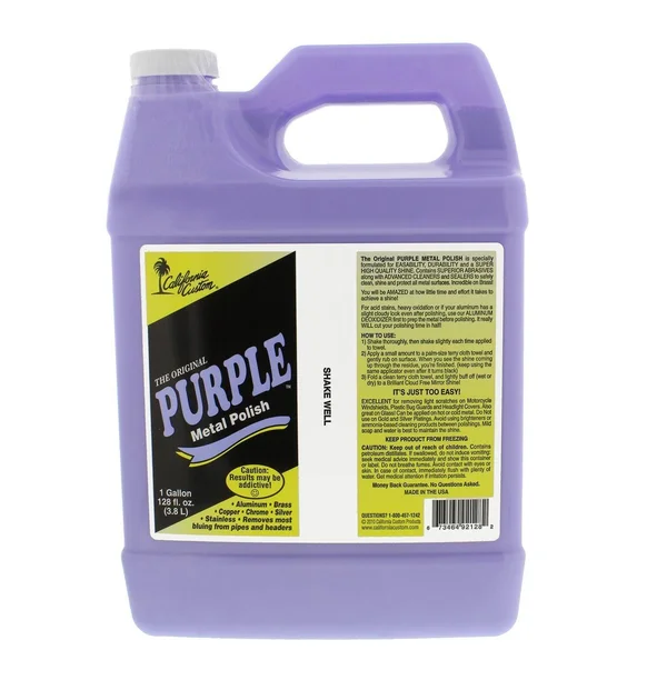 California Custom Pmp128 Purple Metal Polish - 1 Gallon
