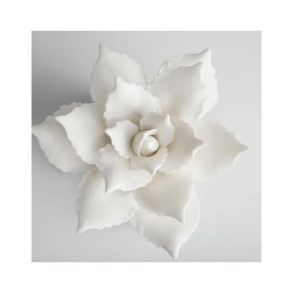 Cyan Large Calendine Sculpture - White - 10285