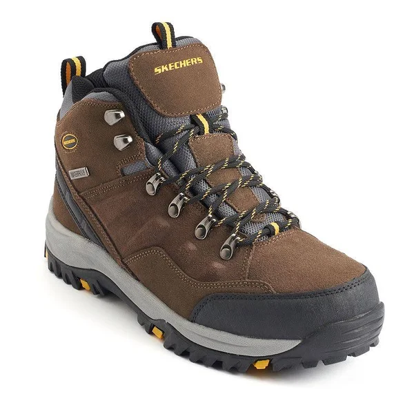 Skechers Men's Relaxed Fit Relment Pelmo Hiking Boot, Size: 10 M, Brown