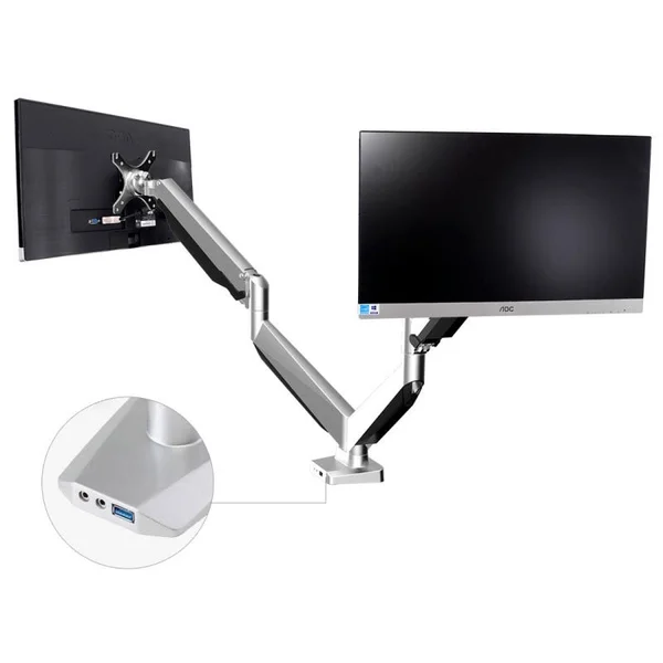 Loctek D7D GAS Spring Dual Monitor Arm