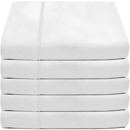 Bare Home Flat Top Sheet Premium 1800 Ultra-Soft Microfiber Collection - Double Brushed - Hypoallergenic, Wrinkle Resistant, Easy