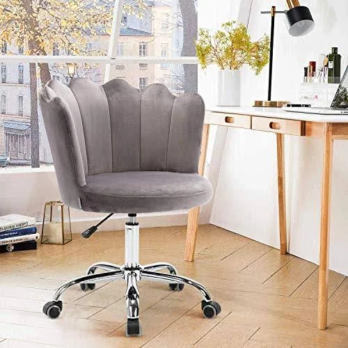Recaceik Velvet Swivel Shell Chair - Swivel Shell Chair for Living Room/Bed Room