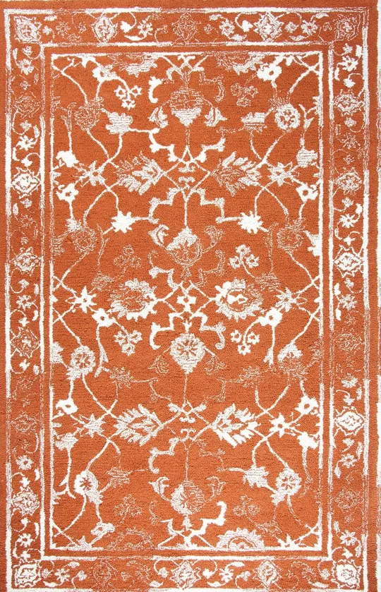 Dynamic Rugs Avalon 88802 Rug - 5' x 8', Ivory/Light Blue