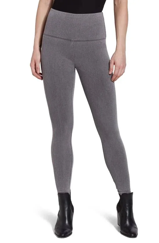 Lysse Leggings 6175 Slimming Denim Legging - Mid Grey