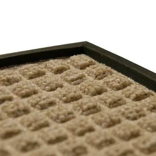 Rubber-Cal Nottingham Brown 48 in. x 72 in. Rubber Backed Carpet Mat