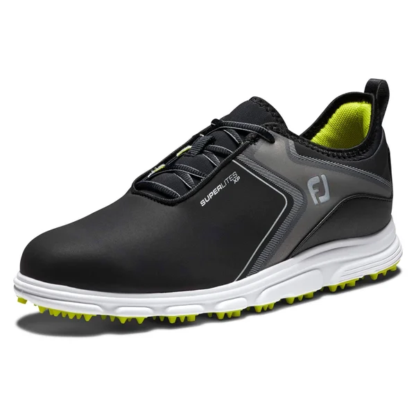 FootJoy Superlites XP Men's Golf Shoes Black/Lime : 14 M