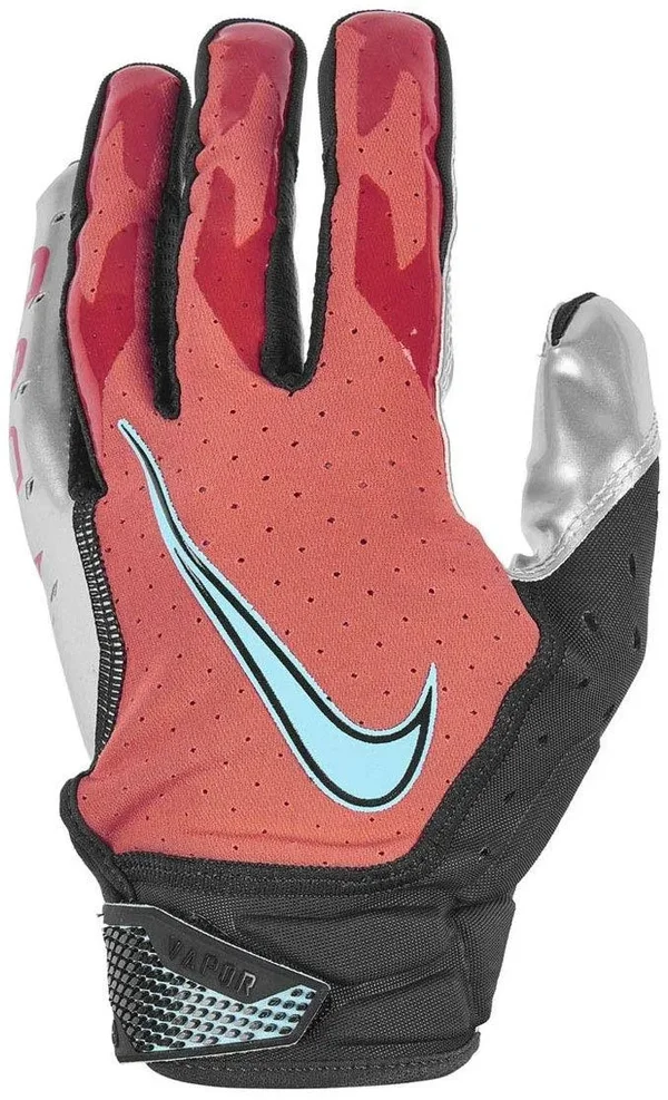 Nike Vapor Jet 6.0 Football Receiver Gloves Red/Silver XXL