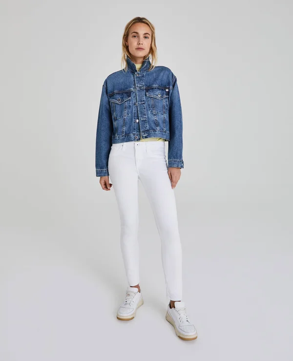 Ag The Legging Ankle Skinny Jeans - White, Women's, 32