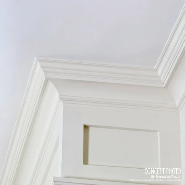 Ekena Millwork MLD02X02X03ADMA Andrea Rope Carved Wood Crown MOULDING, 2 1/4x22H x 2 3/8x22P x 3 1/4x22F, Maple