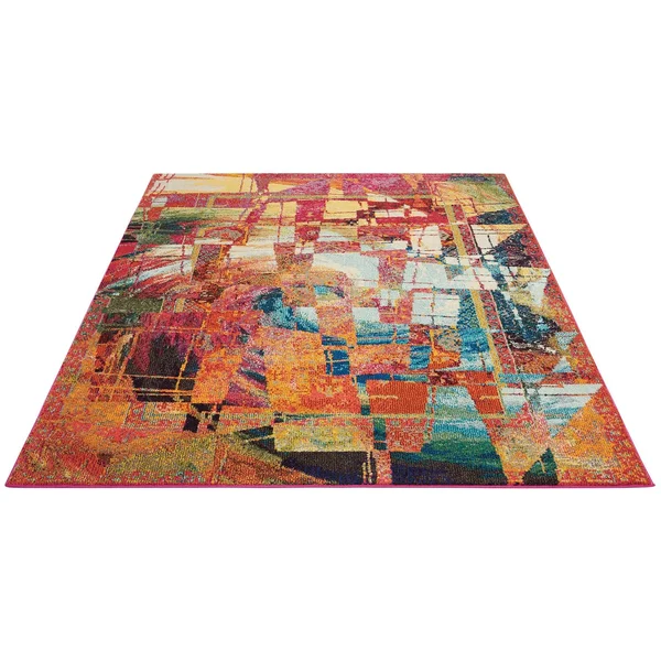 Nourison Celestial CES06 3&11x22 x 5&11x22 Stained Glass Area Rug
