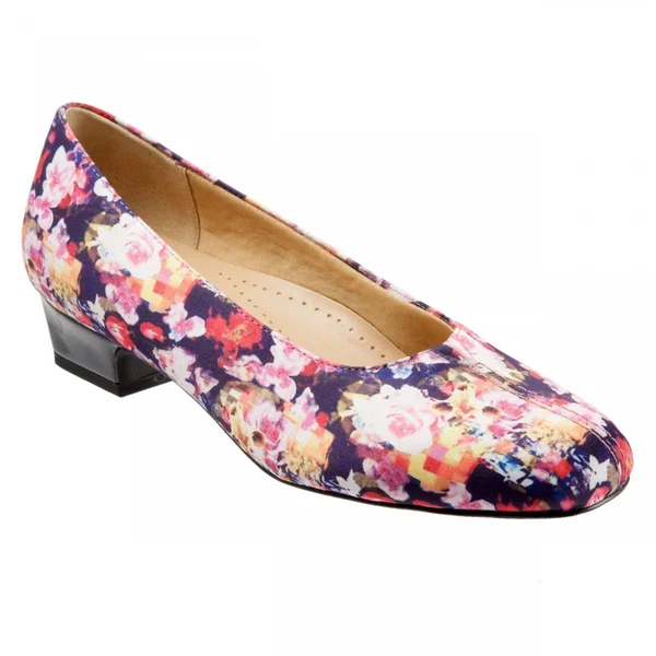 Trotters Women's Doris, Size: 6.5, Navy Micro Suede