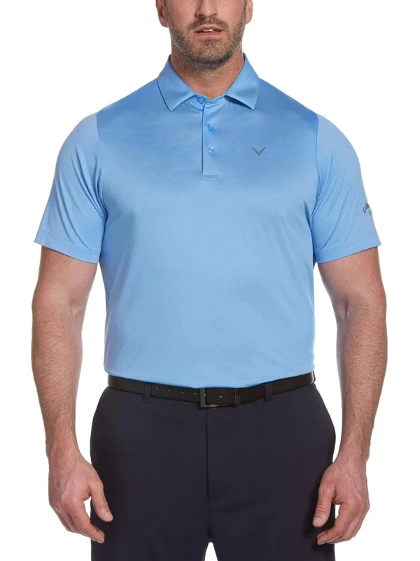 Callaway Men's Big & Tall Solid Swing Tech Polo Shirt, Cornflower Blue, Size 4X, Polyester/Elastane