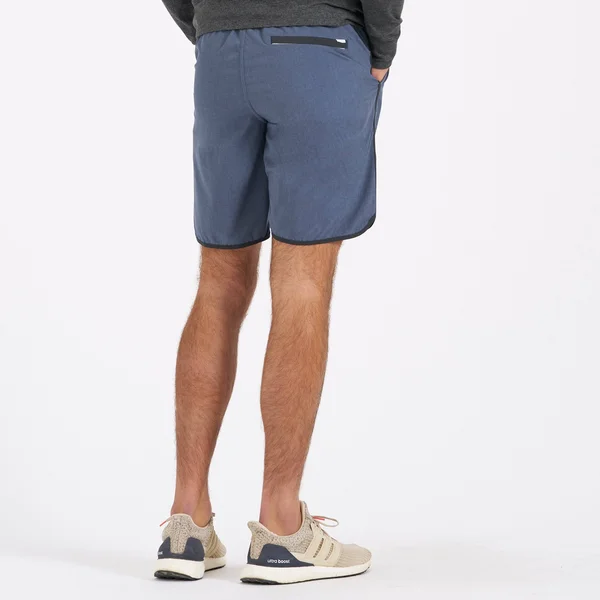Vuori Banks Short - Men's Azure Linen Texture - L