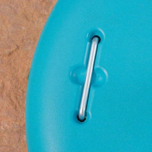 Noble House Guadalupe 88 lbs. Round Patio Umbrella Base in Teal - Blue