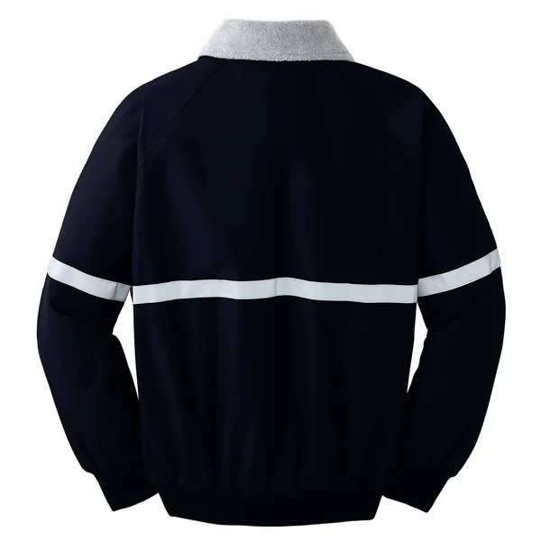 Port Authority J754R Challenger Jacket with Reflective Taping - True Navy/ Grey Heather/ Reflective - Xs