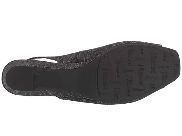J. Renee Donalda Women's Shoes Black/Pewter : 7 W