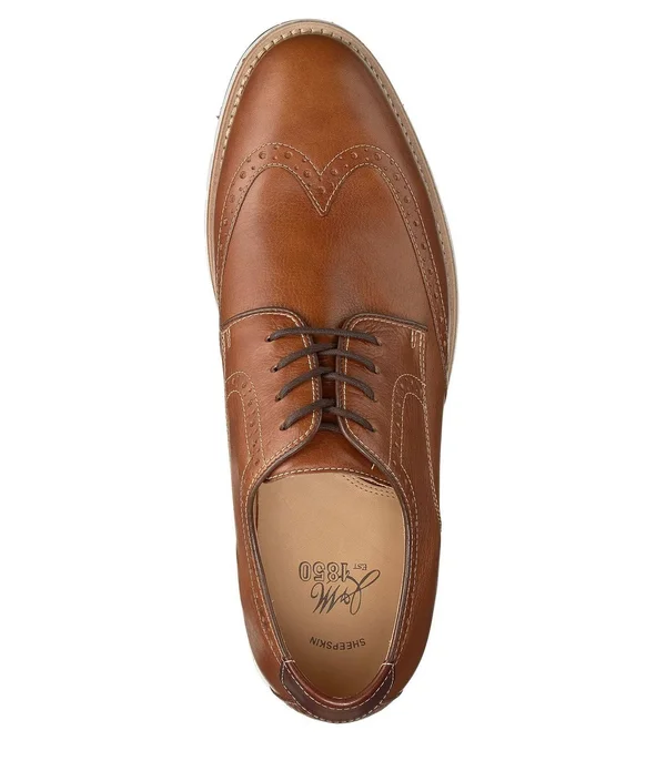 Ju0026M Collection Martell Wingtip Men's Shoes Tan : 8.5 D