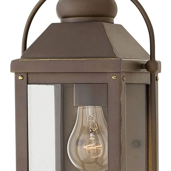 Hinkley Lighting 1850DZ Anchorage Outdoor Wall Light, Aged Zinc