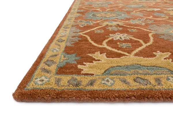 Loloi Underwood UN-01 2&6x22 x 7&6x22 Rust, Gold Rug