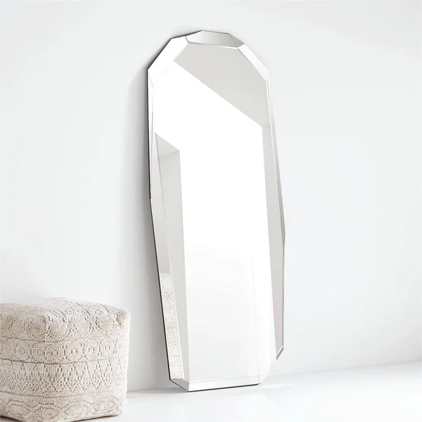 Crate and Barrel OREZI Geometric Floor Mirror