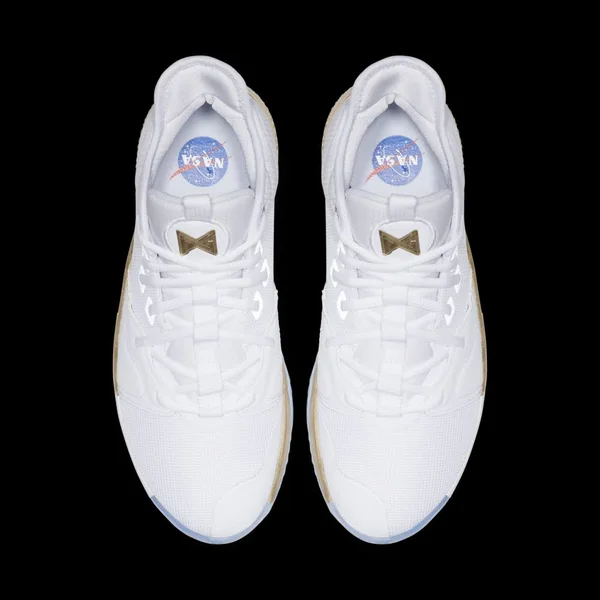 Nike PG 3 NASA Basketball Shoe Size 7.5 (White)