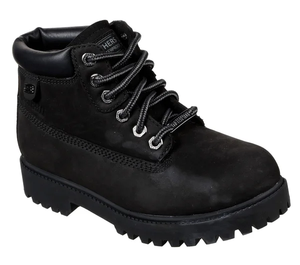 Skechers Women's Sergeants - Verdict Chick Boots - Black, 6.5