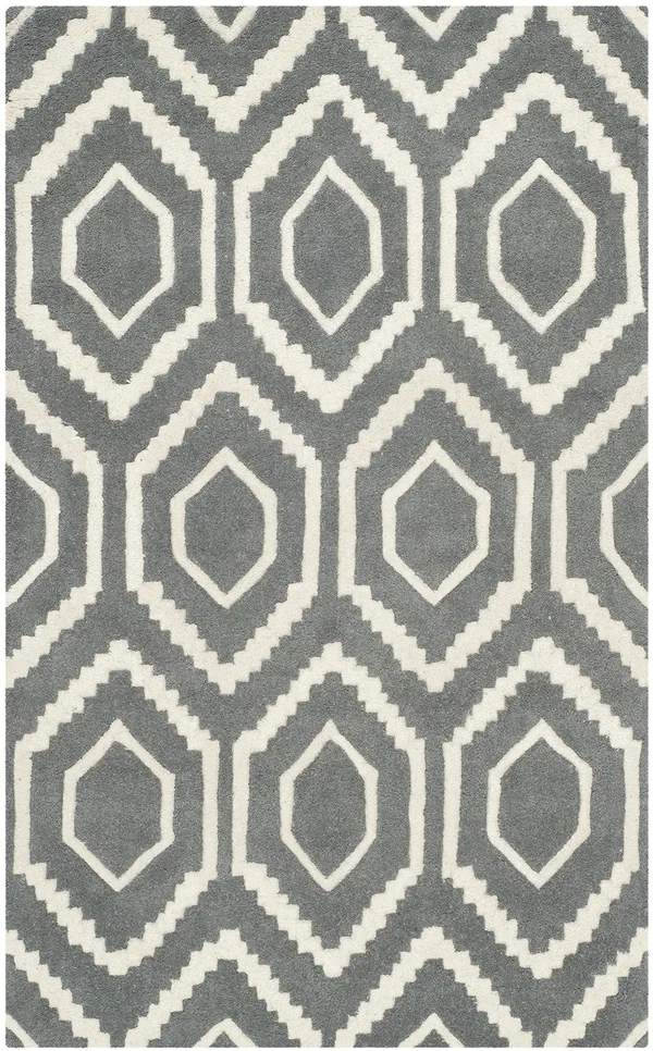 Safavieh Chatham Dark Grey & Ivory 2&-3x22 x 5& Rug