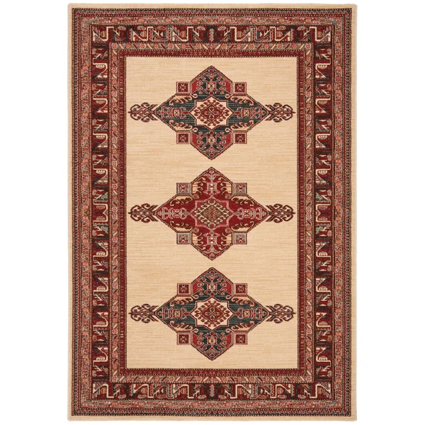 Safavieh Mahal MAH628Q 6&7x22 x 6&7x22 Square Red - Creme Area Rug